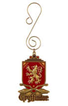 Universal Studios Harry Potter Gryffindor Quidditch Shield Holiday Ornament NWT - £23.97 GBP