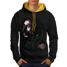 Wellcoda Weed Celebrity 420 Mens Contrast Hoodie, Peace Casual Jumper - £34.44 GBP