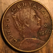 1960 Mexico 5 Centavos Coin - £1.45 GBP