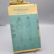 UNCUT Vintage Sewing PATTERN Simplicity 6259, Jiffy Simple to Sew Misses 1974 - £9.95 GBP