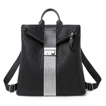 Women&#39;s backpack Travel Leather Shoulder Bag Large Capacity Backpack Vintage Des - £30.70 GBP