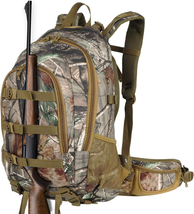 Hunting Bag Backpack w/ Bow Rifle Holder Gun Carry Day Pack Camo Large 4... - £59.17 GBP+