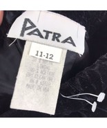 Vintage Patra Black Velvet Maxi Long Skirt Size 11-12 New Old Stock USA ... - £23.21 GBP