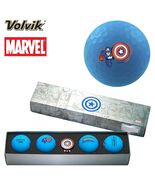 Volvik Vivid Marvel Captain America Gift Set with Golf Balls Hat Clip an... - $45.70
