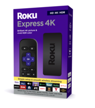 Roku Express 4K Streaming Player 4K/HD/HDR with Smooth Wi-Fi, Premium HDMI Cable - $31.99