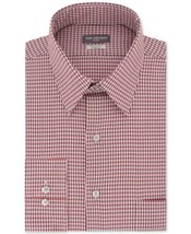 $55 Van Heusen Stretch Wrinkle-Free Flex-Collar Check Dress Shirt Size Small - £19.14 GBP