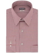 $55 Van Heusen Stretch Wrinkle-Free Flex-Collar Check Dress Shirt Size S... - $24.75