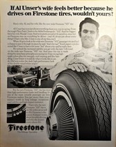 FIRESTONE-Al Unser&#39;s Drives on Firestone-Wagon-1971 VTG Print Ad - €8,22 EUR