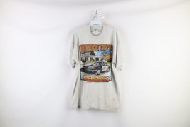 Vintage 90s Mens Size XL Distressed Homer City Police Short Sleeve T-Shirt Gray - £34.92 GBP