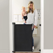 Retractable Baby Gate 33&quot; Tall Extends up to 55&quot; Wide Child Safety Baby Gates fo - £78.21 GBP