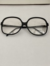 VTG NOS St Moritz Black Oversized Plastic Eyeglasses Jackie Kennedy  58-18-140 - £19.98 GBP