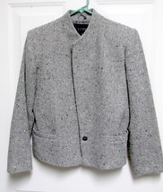 New Sz 10P Sweet Womens Gray White Black Mix Poly/Wool Blend Short Blazer Coat - £7.91 GBP