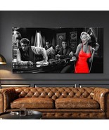 Marilyn Monroe James Dean Elvis Presley in 1  Poster Canvas Painting Wal... - $9.80+