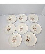 8 Vintage 6.5&quot; Taylor Smith &amp; Taylor Wheat Pattern Ceramic Bread/Dessert... - $675.26 MXN
