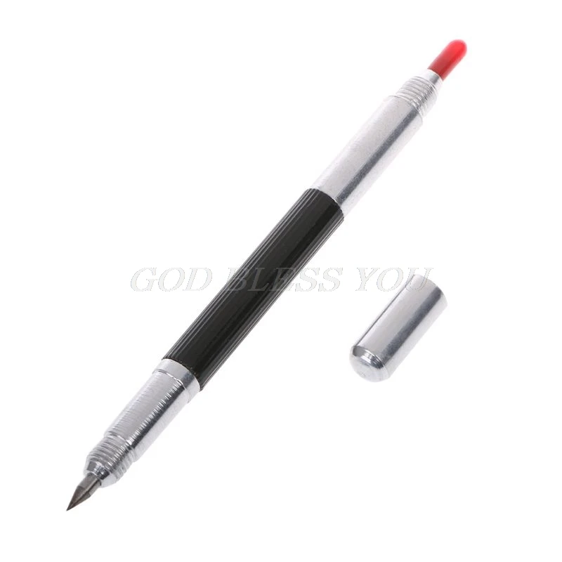 Double End Sharp Tungsten Steel Tip Scriber Clip Pen Ceics Gl   Construction Mar - £129.86 GBP
