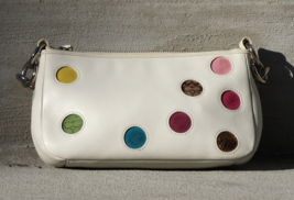 COACH Y2K Limited Edition Mini Dot White Leather Purse - £75.93 GBP