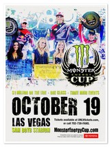 Print Ad Monster Energy Cup Las Vegas 2013 Supercross Magazine Advertise... - $9.70