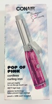 Conair Pop of Pink Cordless Curling Iron with USB Cord &amp; Travel Pouch, New - $19.30