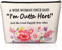 Weewooday Retirement Gifts for Women Retirement Makeup Bag Gifts for Friends Wif - £9.36 GBP