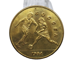 Soccer Token from USA ~ Olympiad  los Angeles 1984 ~ soccer ~ futbol ~ medal - £6.22 GBP
