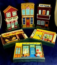 American front store 3D wall decor collectors series lot of 6 Greenbrier Int&#39;l - £15.86 GBP