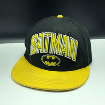 BATMAN HAT UNISEX DC COMICS yellow black snapback vintage bruce wayne un... - $16.78