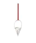 2022 Georg Jensen Christmas Holiday Ornament Cone Silver - New - £19.55 GBP