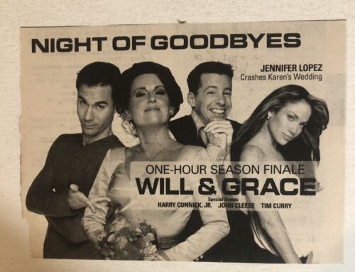 Will &amp; Grace TV guide Vintage Print Ad Will McCormick Debra Messing Tpa5 - $5.93