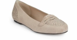 NEW REBECCA MINKOFF Natural MAB Studded Penny Loafers (Size 6.5) - $59.95