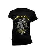 Ladies Metallica And Justice For All Tracks Official Tee T-Shirt Womens ... - $41.04