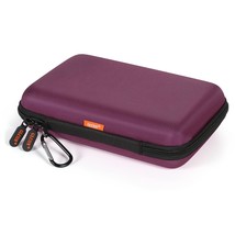 Deep Purple Carrying Case - Hard Storage Case Electronics Organizer Tech... - $30.99