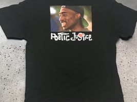 Tupac T-shirt Poetic Justice Mens  Sz XL Black Picture Print 2019 Hip hop Rap - £18.58 GBP