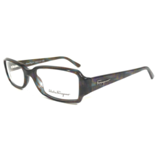 Salvatore Ferragamo Eyeglasses Frames 2634 567 Brown Blue Rectangular 51-16-135 - £51.18 GBP