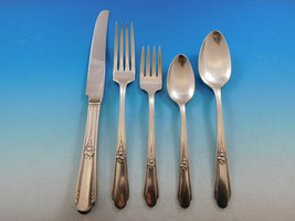 Memory AKA Hiawatha by Rogers Silverplate Flatware Set for 8 Service 43 Pieces - £217.92 GBP