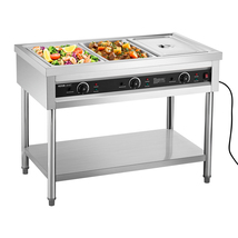 VEVOR 3-Pan Commercial Food Warmer, Electric Steam Table, Temperature Co... - €460,27 EUR