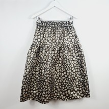 Helene Berman - Metallic Animal Pattern Tiered Skirt - UK 12 - RRP £96 - $22.29