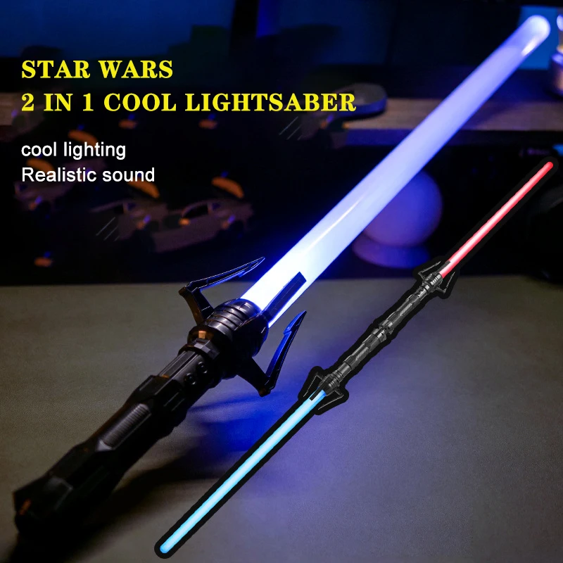 Play Luminous Led Lightsaber Transformed Into Interactive A A Seven-color Metal  - £29.48 GBP