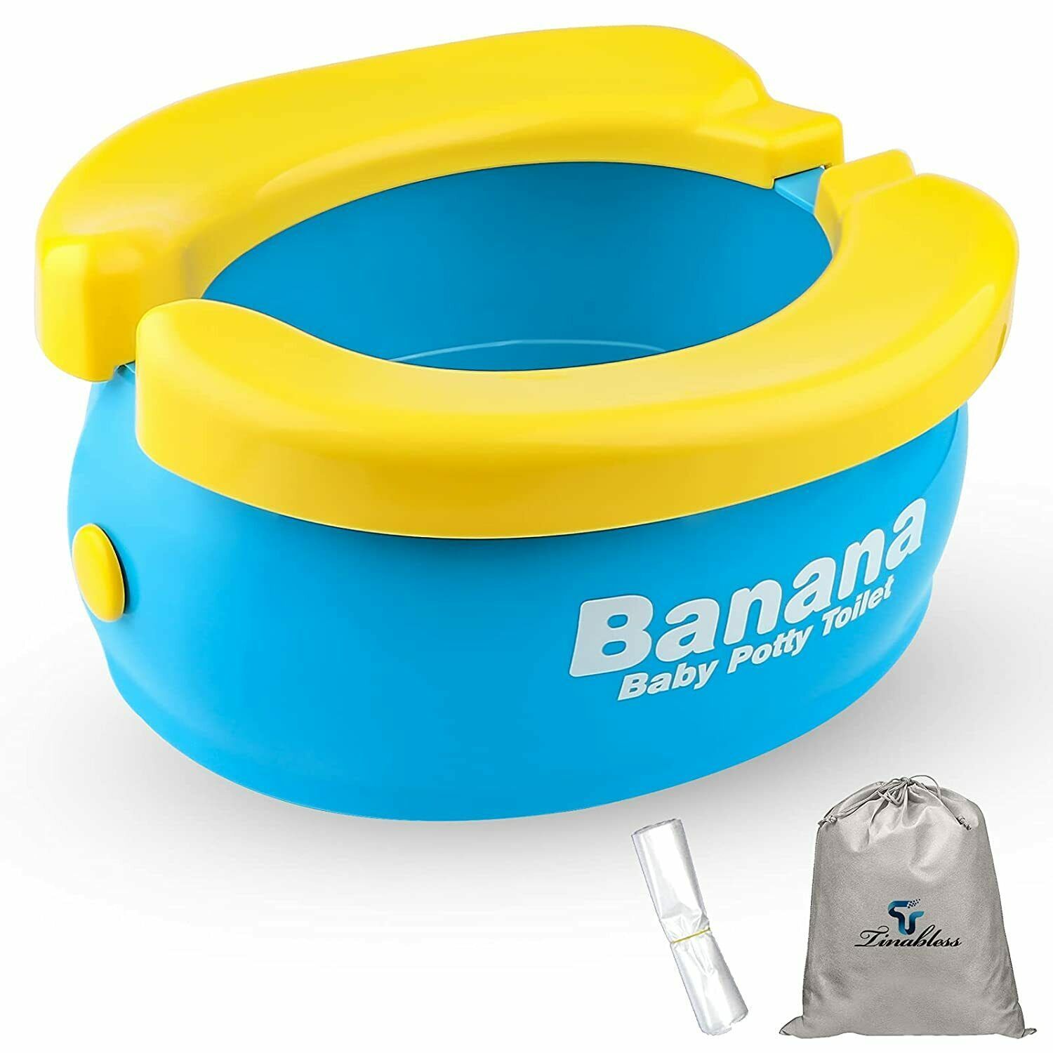 Primary image for Travel Potty, Tinabless Portable Folding Reusable Banana Travel Toilet Potty Tra