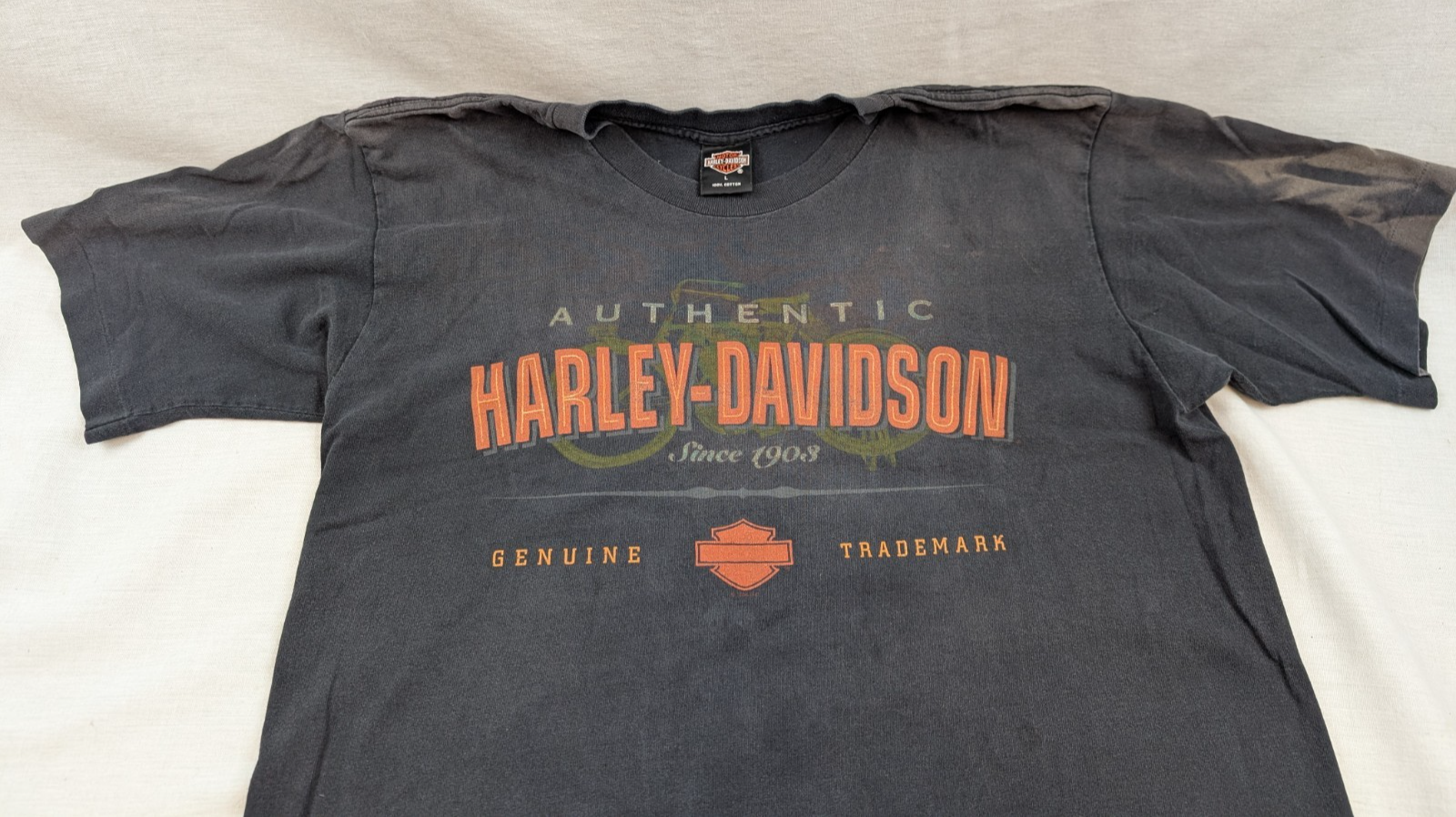 1995 Harley Davidson Manchester NH Single Stitch Black T shirt Live Free or Die Item image 2