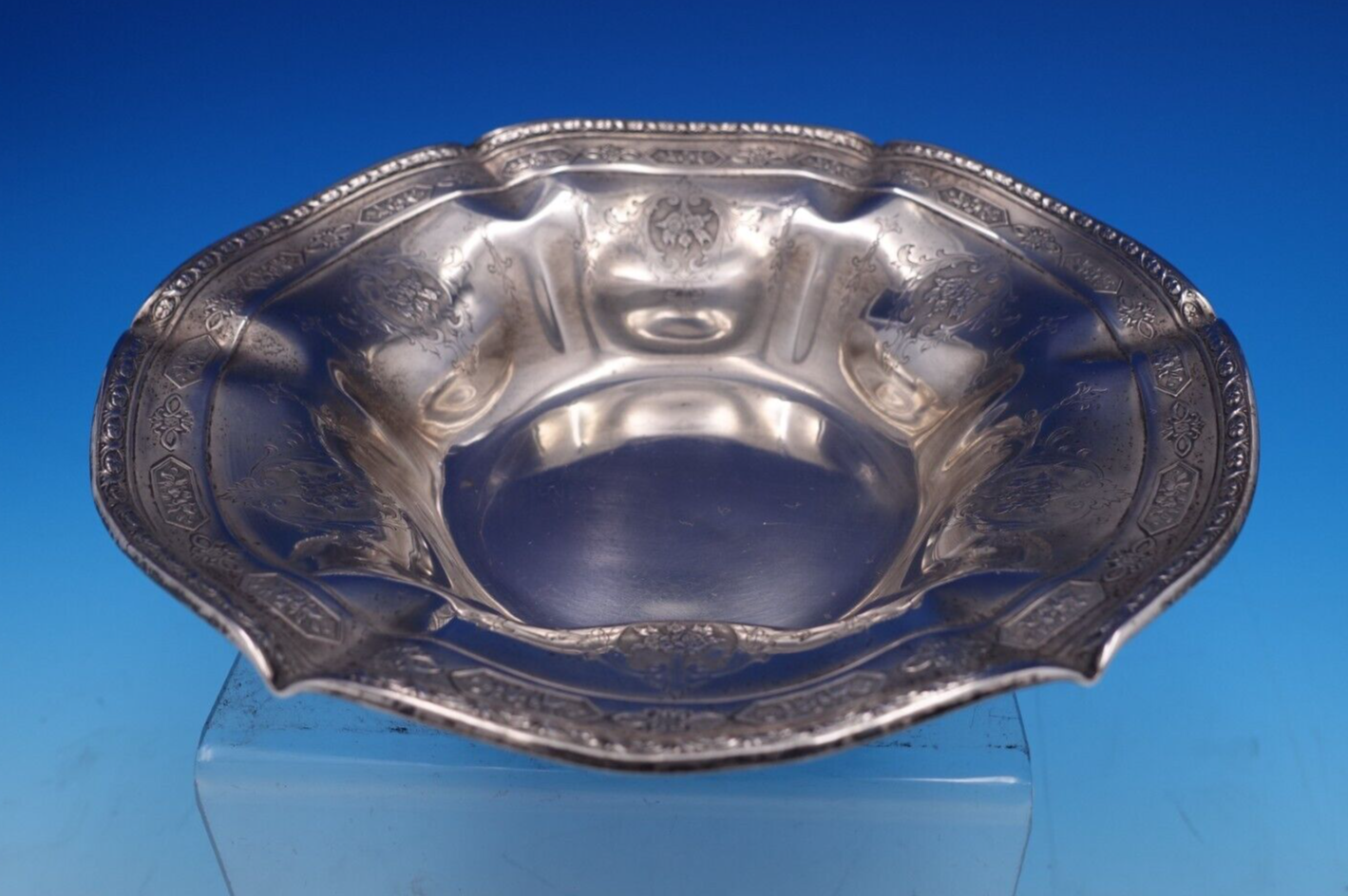 Louis XIV by Towle Sterling Silver Candy Dish Fluted #9299 7 3/8" (#7707) - £193.44 GBP