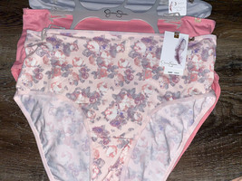 Jessica Simpson ~ Women&#39;s Brief Underwear Panties Polyester Blend 3-Pair ~ 2X - £17.24 GBP
