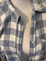 Market &amp; Spruce Flannel Shirt Blue &amp; Cream Size M - $297.98 MXN