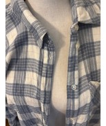 Market &amp; Spruce Flannel Shirt Blue &amp; Cream Size M - $291.90 MXN