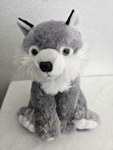 Wildlife Artists Wolf or Husky Dog Plush Stuffed Animal Grey White - £19.44 GBP