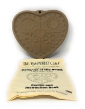Stoneware Cookie Chocolate Mold Pampered Chef Seasons of the Heart vinta... - £10.99 GBP