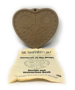 Stoneware Cookie Chocolate Mold Pampered Chef Seasons of the Heart vintage 1997 - £10.97 GBP