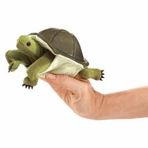 Folkmanis Mini Turtle Finger Puppet, Green, 1 EA - $19.50