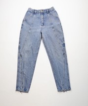 Vintage 80s 90s Lee Women 13 Thrashed Tapered Leg Denim Jeans Blue Cotto... - $34.60