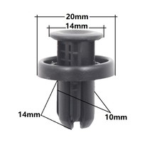 KE LI MI 10mm Front &amp; Rear Bumper hood  Splash Guard Retaining clips for  Push-T - £28.14 GBP