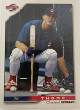 Jim Thome Signed Autographed 1996 Score Baseball Card - Cleveland Indians - £39.33 GBP